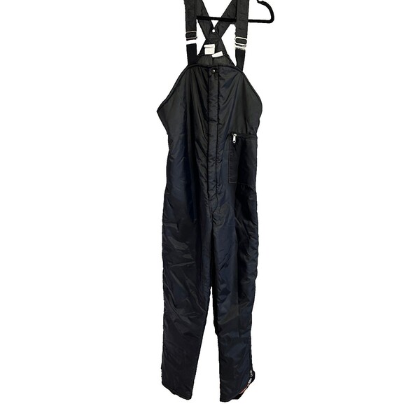 Walls Blizzard Pruf Bib Overalls Men Medium Black Insulated Ski Snow Y2K VIntage - Picture 1 of 16